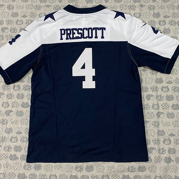 Nike Dallas Cowboys Prescott No.4 Navy Jersey - Picture 6 of 7